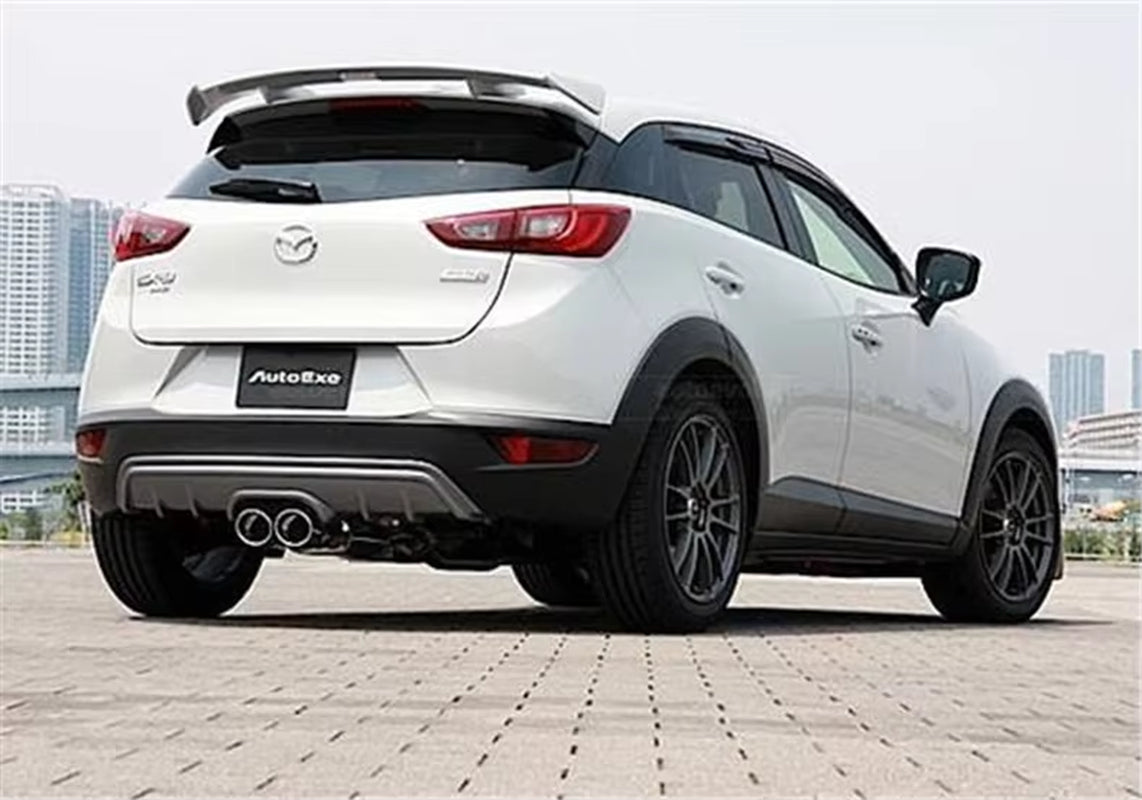 For Mazda CX-3 CX3 2016-2021 Rear Wing Spoiler, Trunk Boot Wings Spoilers ABS Carbon Fiber Screw Fixing