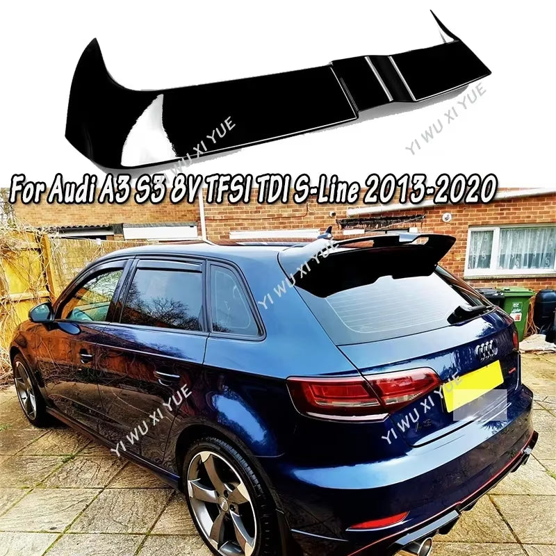 For Audi A3 S Line S3 8V 5Doors Hatchback 2013-2020 Oettinger Style Rear Wing Rear Roof Boot Spoiler Rear Spoiler Tail Wing