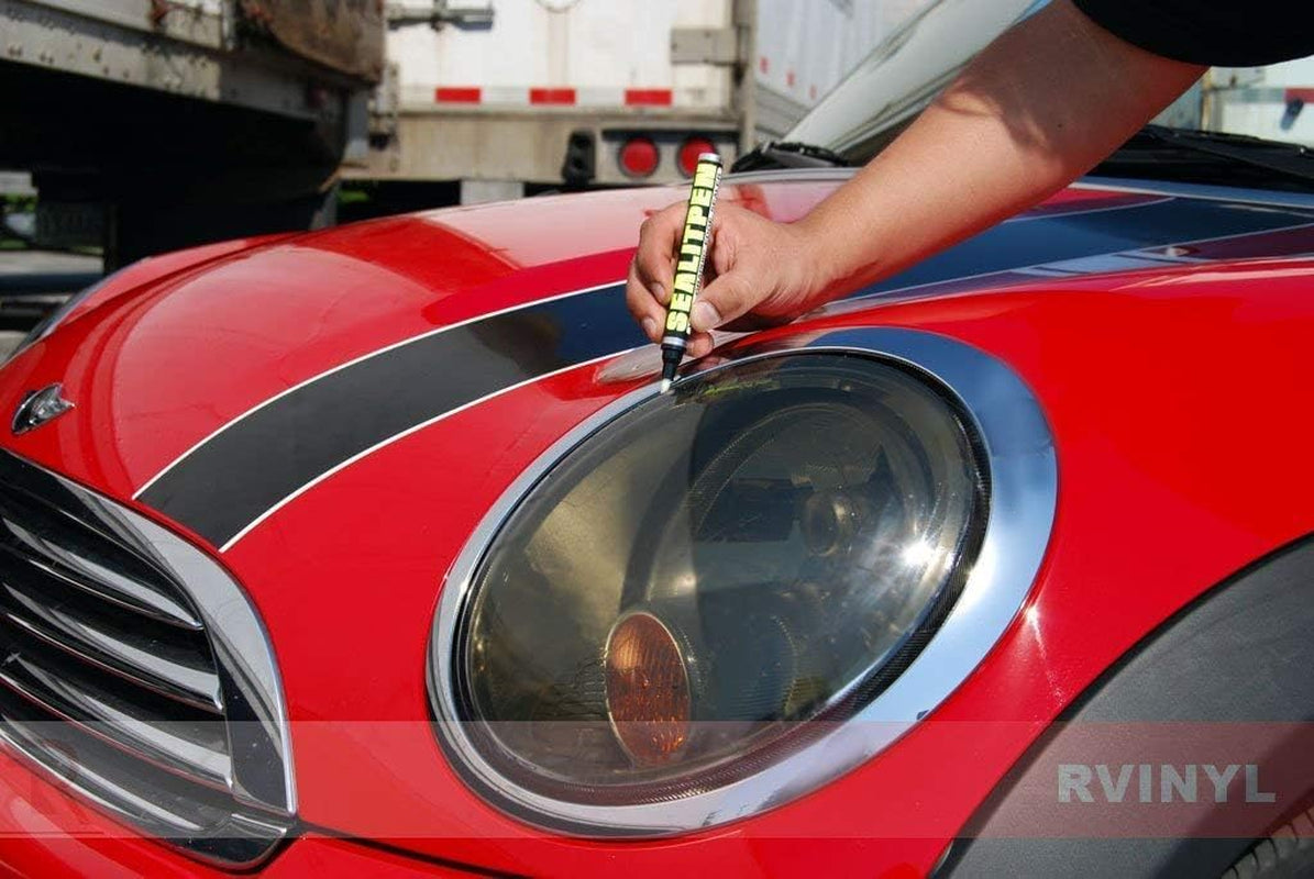 Headlight Tint Covers Compatible with Jeep Liberty 2008-2012 - Installation Kit