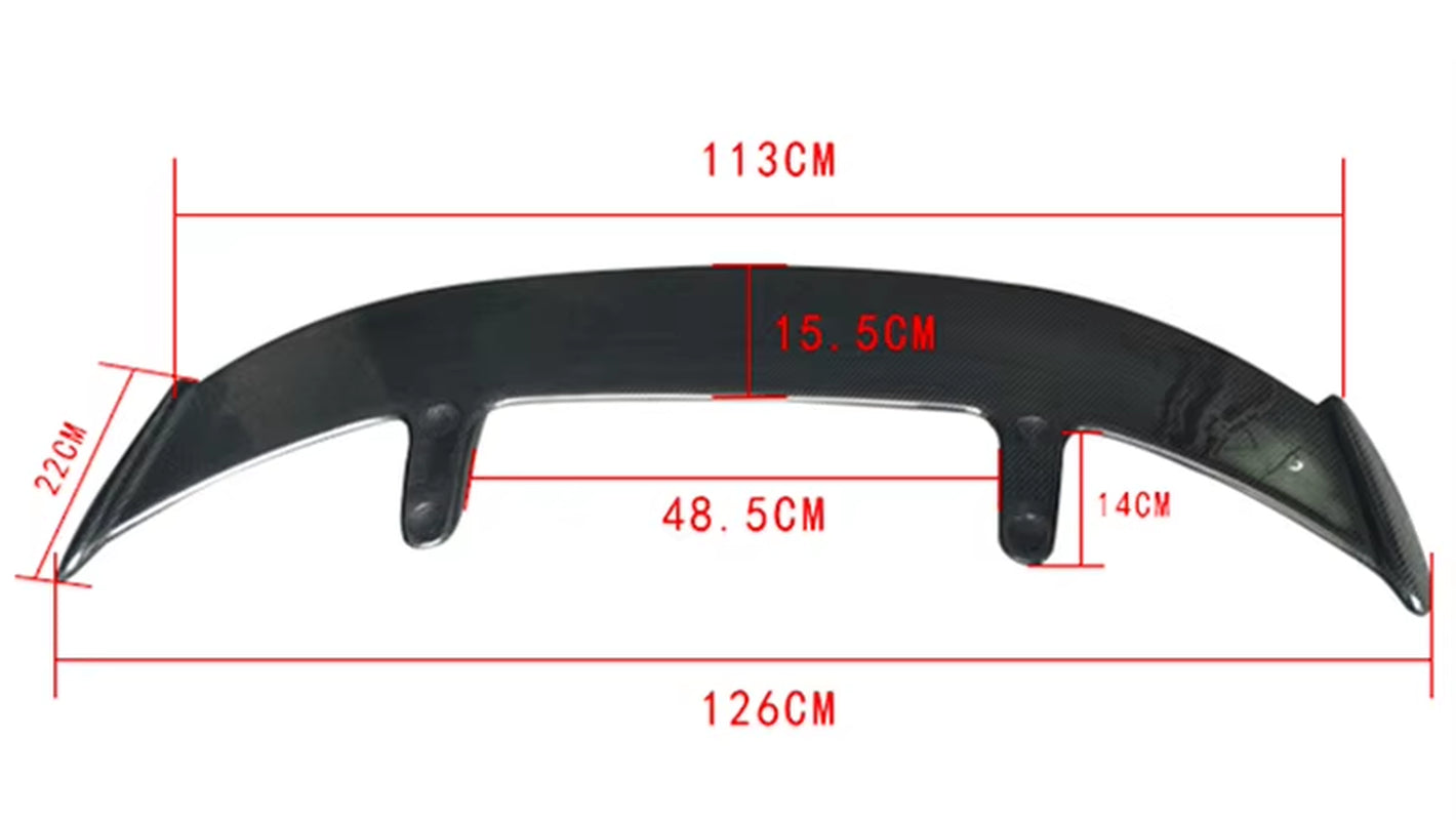 For Mazda CX-3 CX3 2016-2021 Rear Wing Spoiler, Trunk Boot Wings Spoilers ABS Carbon Fiber Screw Fixing