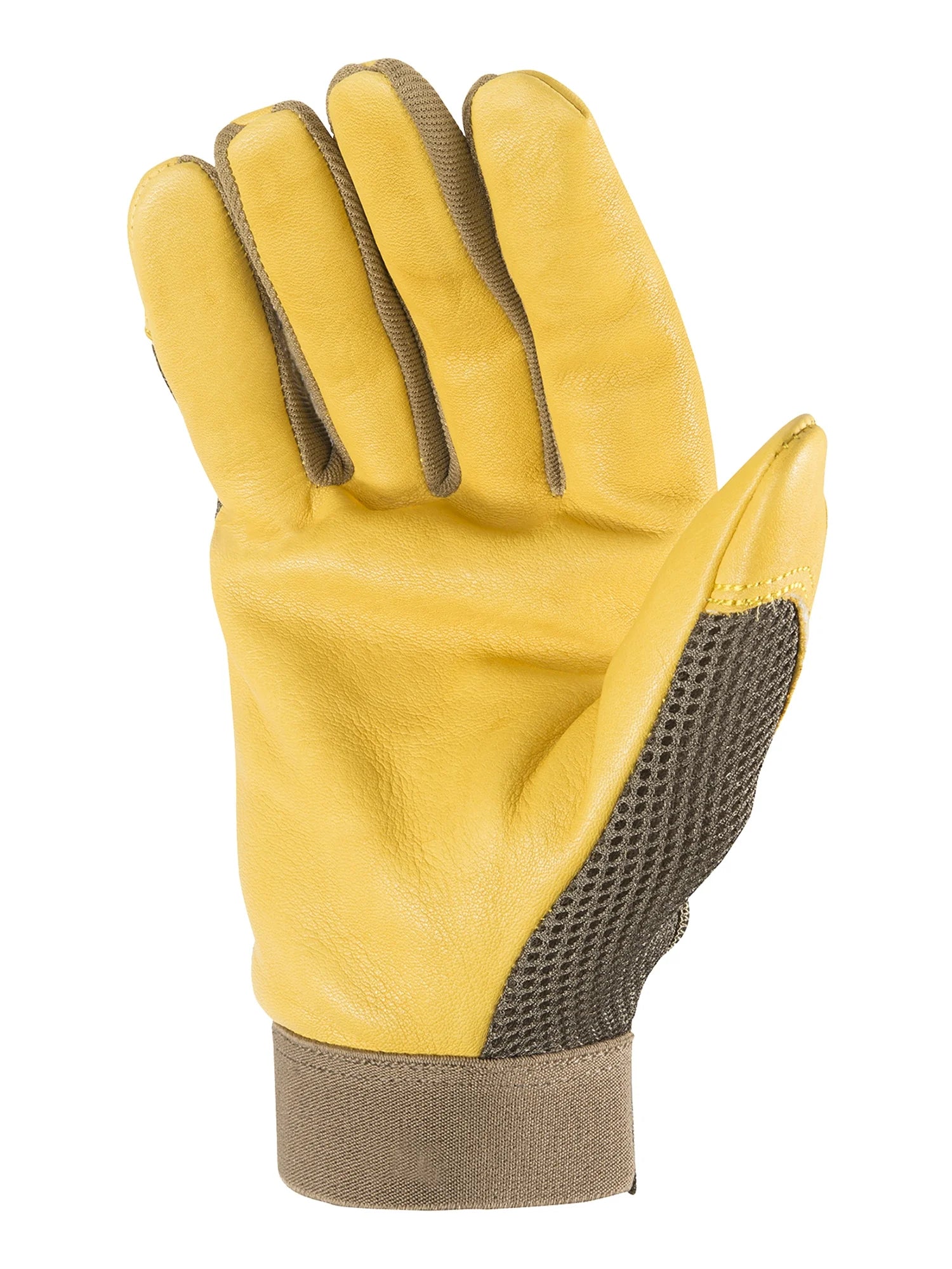 Men'S Cowhide Durable Hybrid Leather Work Glove