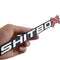 1Pcs SHITBOX Truck Exterior Emblems 3D Badge Sticker Decal Compatible with Universal Cars (Chrome Red)