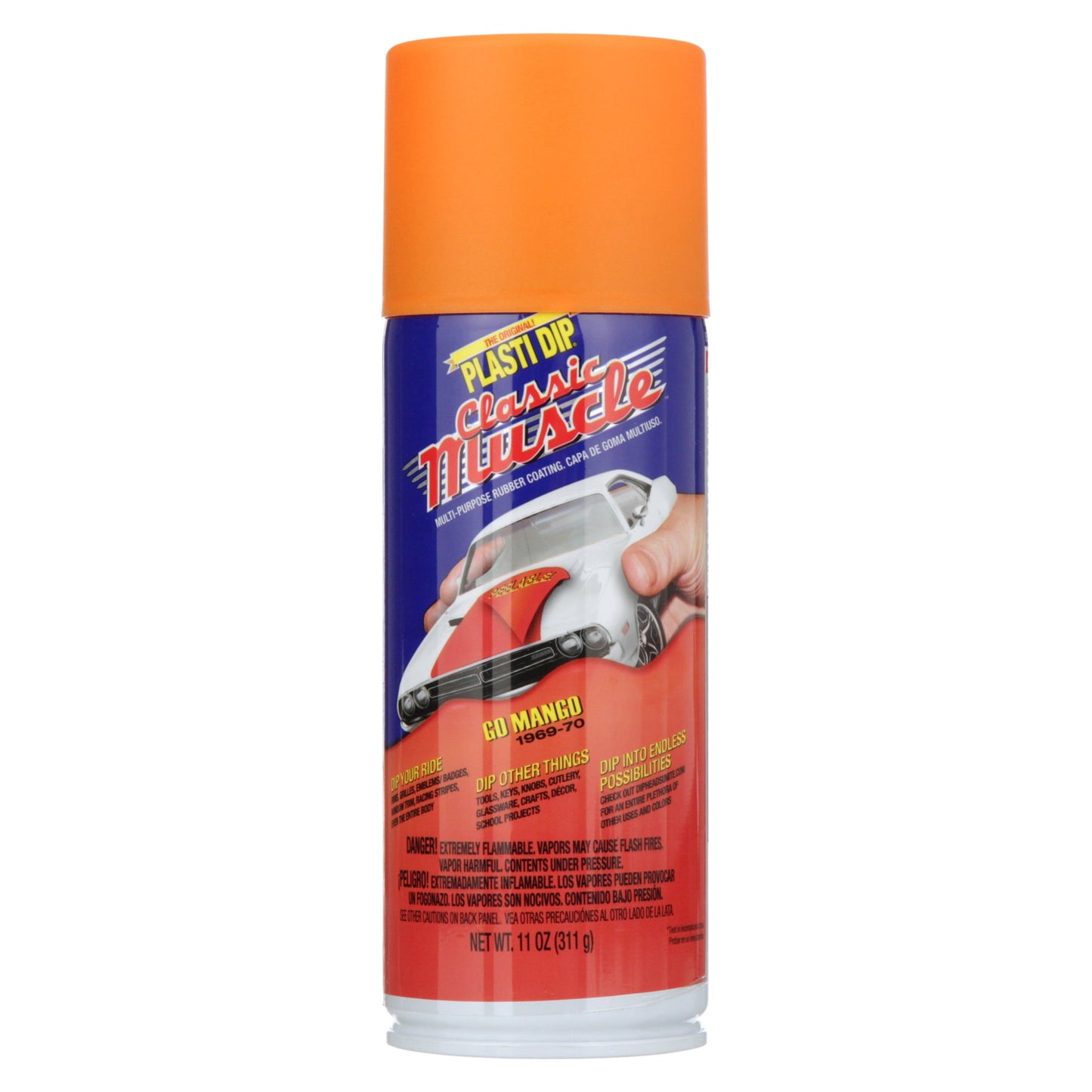 Plasti Dip® Classic Muscle™ Go Mango Multi-Purpose Rubber Coating 11 Oz. Can