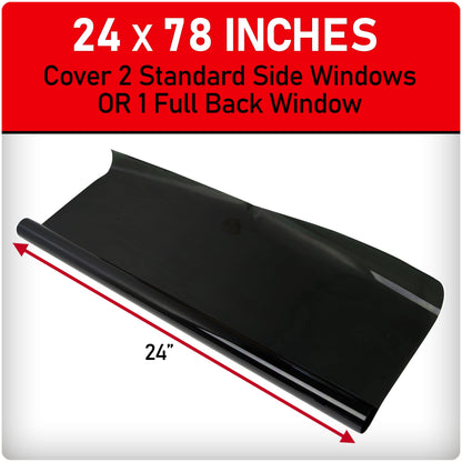 Black Magic Select 5% VLT Tinted Window Scratch-Resistant Film, 24-Inches X 78-Inches