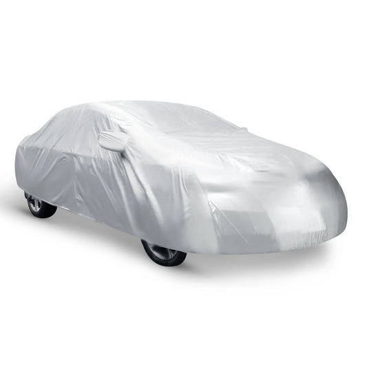 Waterproof Car Cover Breathable for Car Size 3L 187 X 69 X 59Inch Silver White