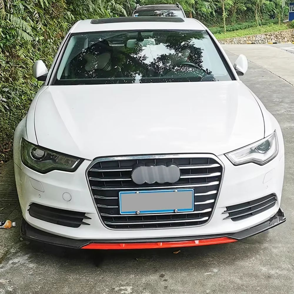 Universal Front Lip Bumper Universal Spoiler Splitter Diffuser Bodykit Accessories for Audi A4 S4 A6 S6 B6 B7 B8