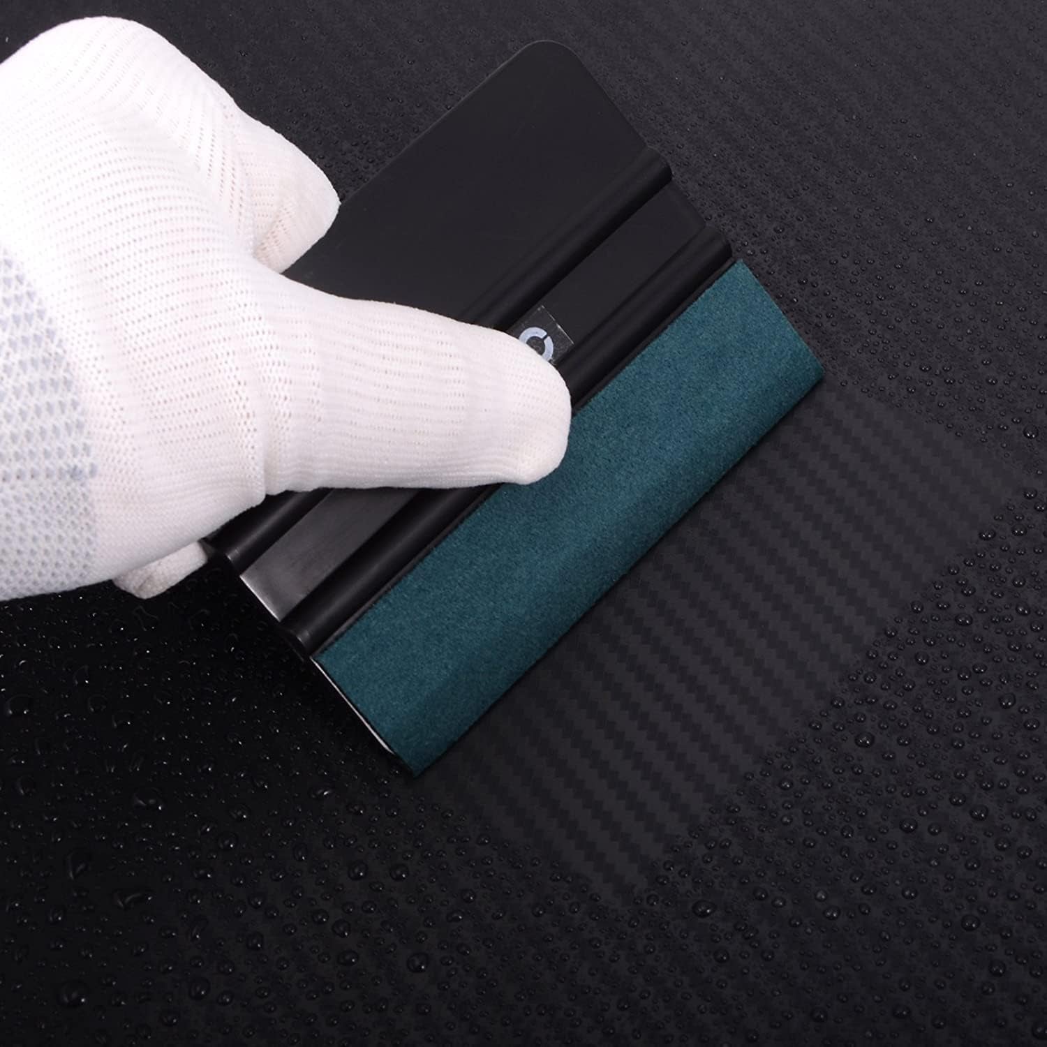 Micro Fiber Felt for Squeegee Edge Wrapping 5 Meters Length - Dark Green Suede Felt to Cover the Edges of Hard Card Squeegees