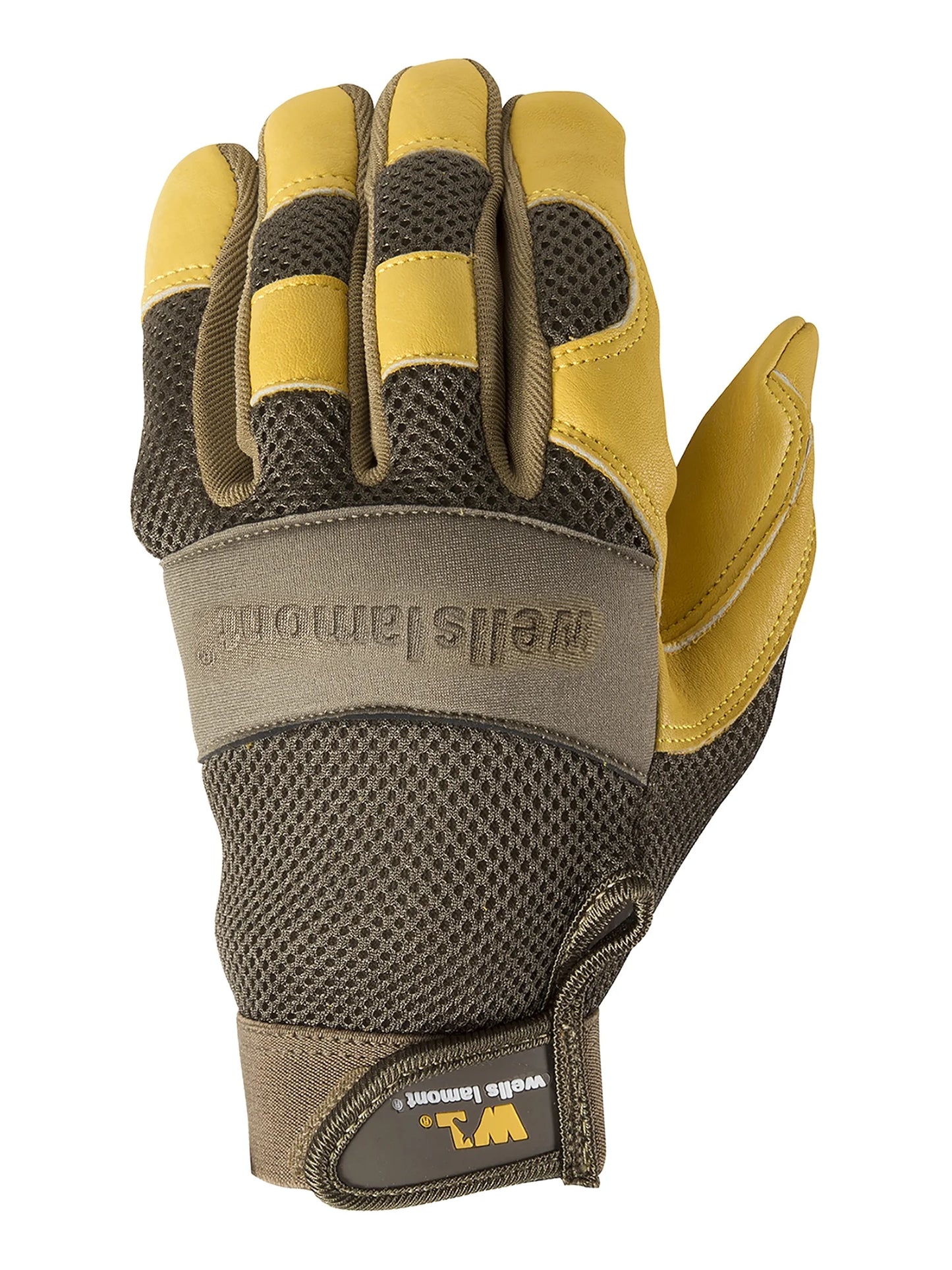 Men'S Cowhide Durable Hybrid Leather Work Glove