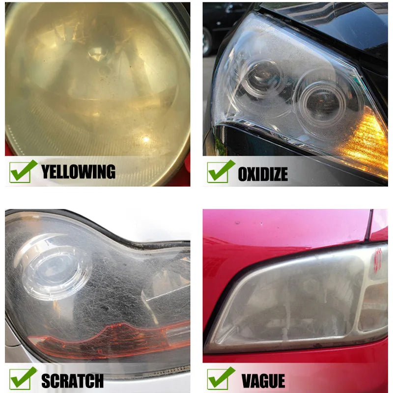 Car Headlight Restoration Polishing Kits Headlamp Repair Kits Car Light Polisher Cleaning Paste Cars Paint Refurbish Agent