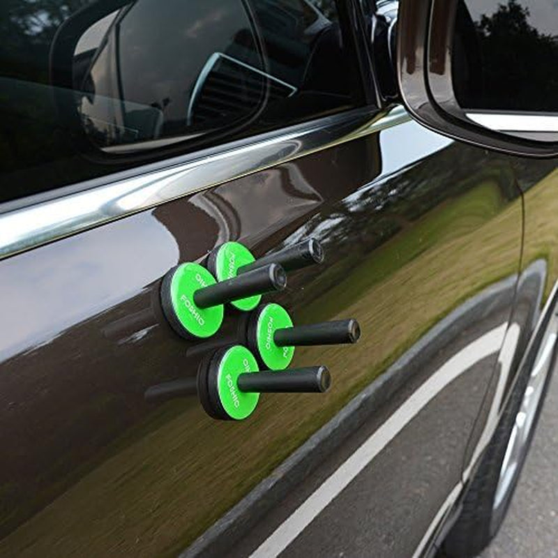 6PCS Green Car Vinyl Wrap Magnet Holder Tints Tool Refrigerator Magnets