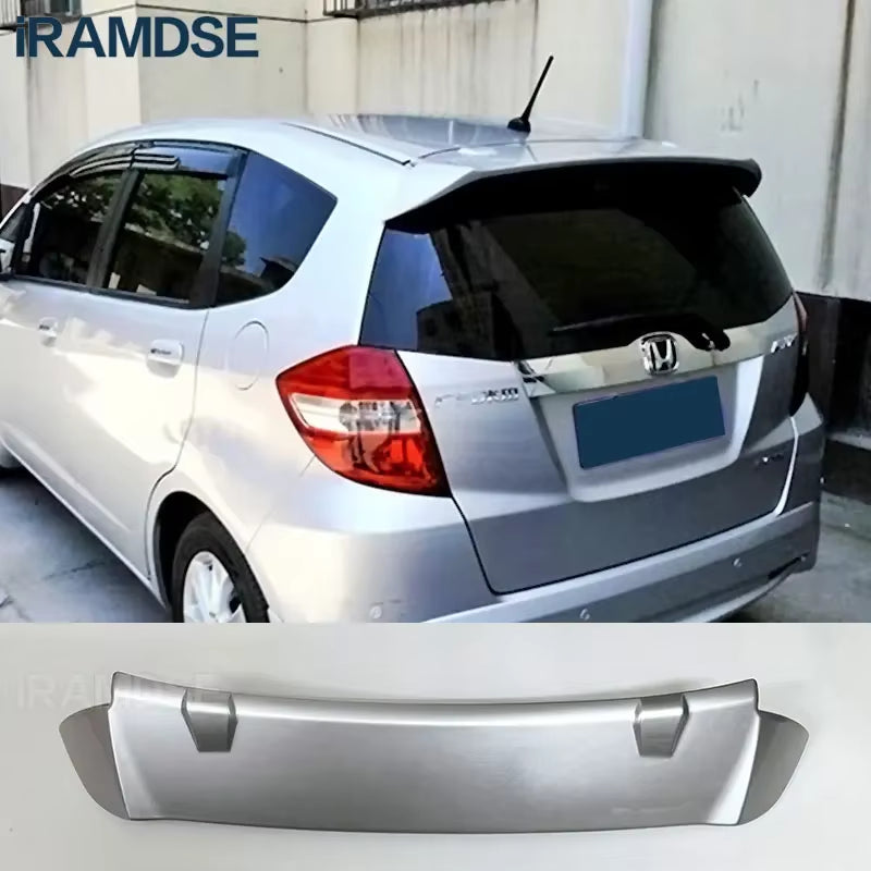 Spoiler for Honda JAZZ Fit 2008 - 2013 Rear Wing ABS Material Car Roof Accessories