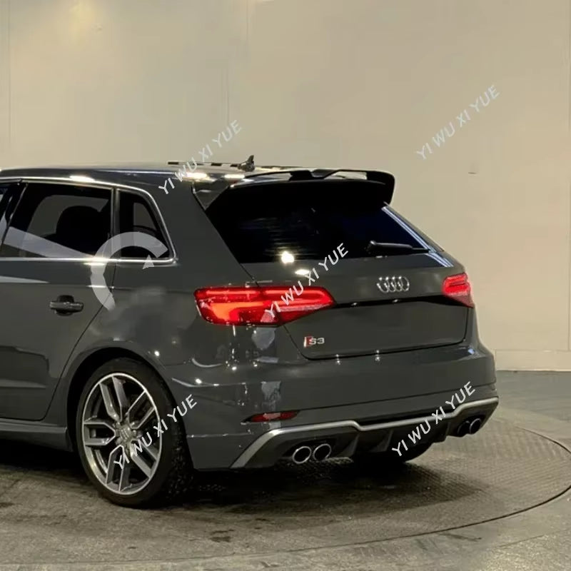 For Audi A3 S Line S3 8V 5Doors Hatchback 2013-2020 Oettinger Style Rear Wing Rear Roof Boot Spoiler Rear Spoiler Tail Wing