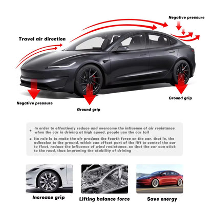 High Performance Real Carbon Fiber Spoiler for Tesla Model 3 Highland 2024 Car Original Trunk Tail Wing Car Exterior Accessories