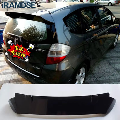 Spoiler for Honda JAZZ Fit 2008 - 2013 Rear Wing ABS Material Car Roof Accessories