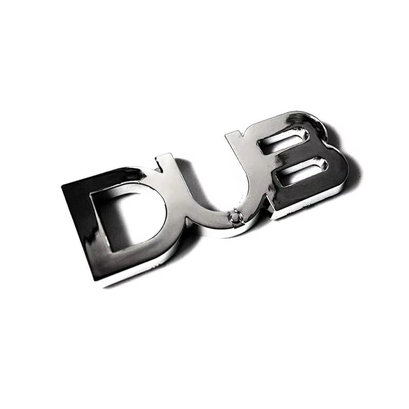 ABS Plastic 3D Small Size Dub Rear Back Car Stickers Emblems Badges